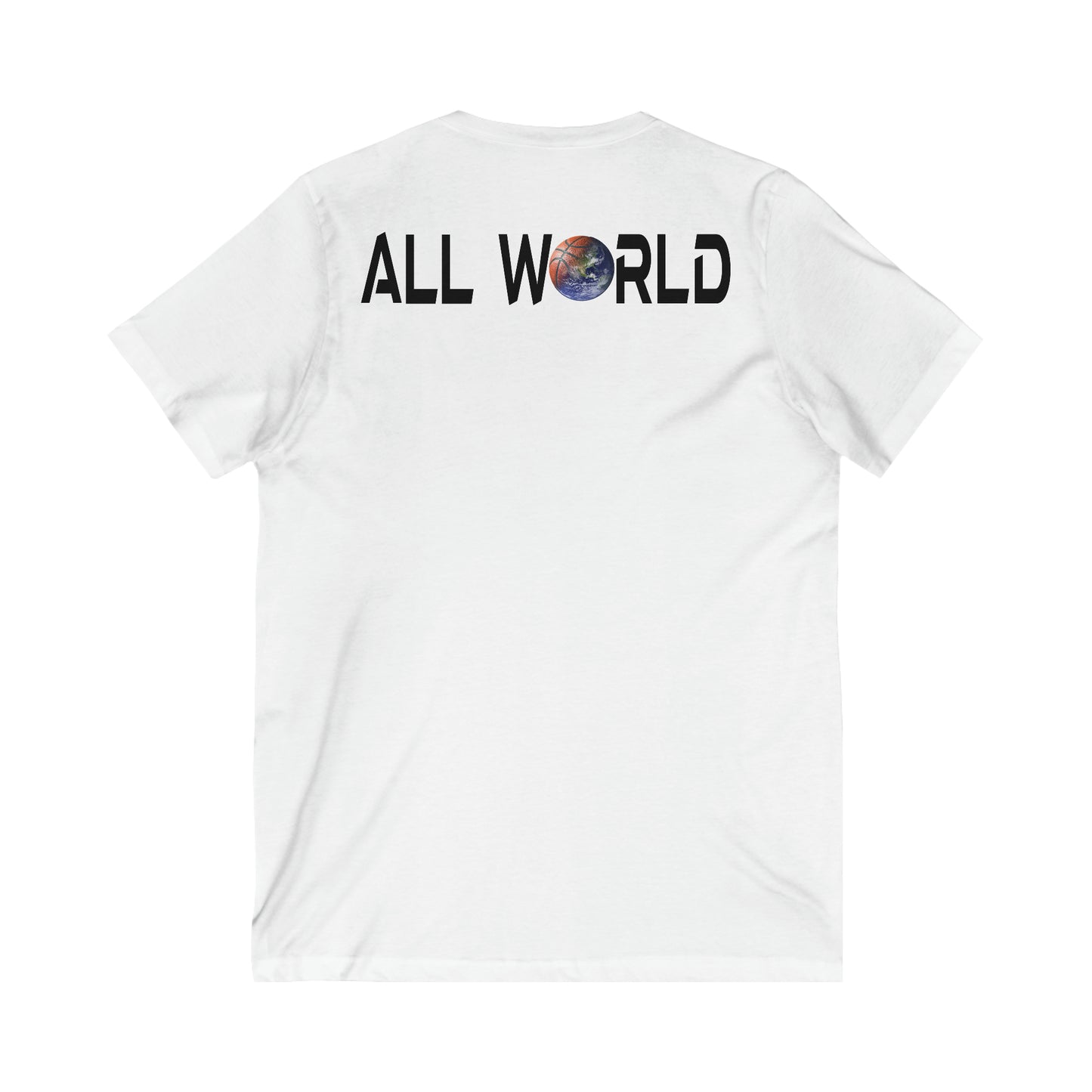 All World HOOPS Unisex Short Sleeve V-Neck Tee