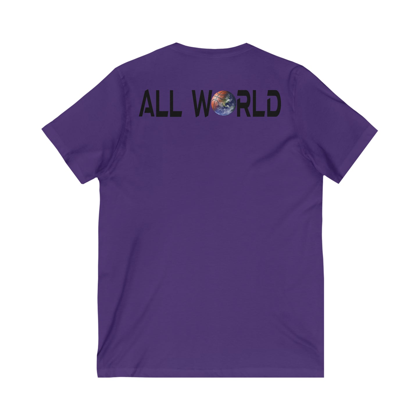 All World HOOPS Unisex Short Sleeve V-Neck Tee