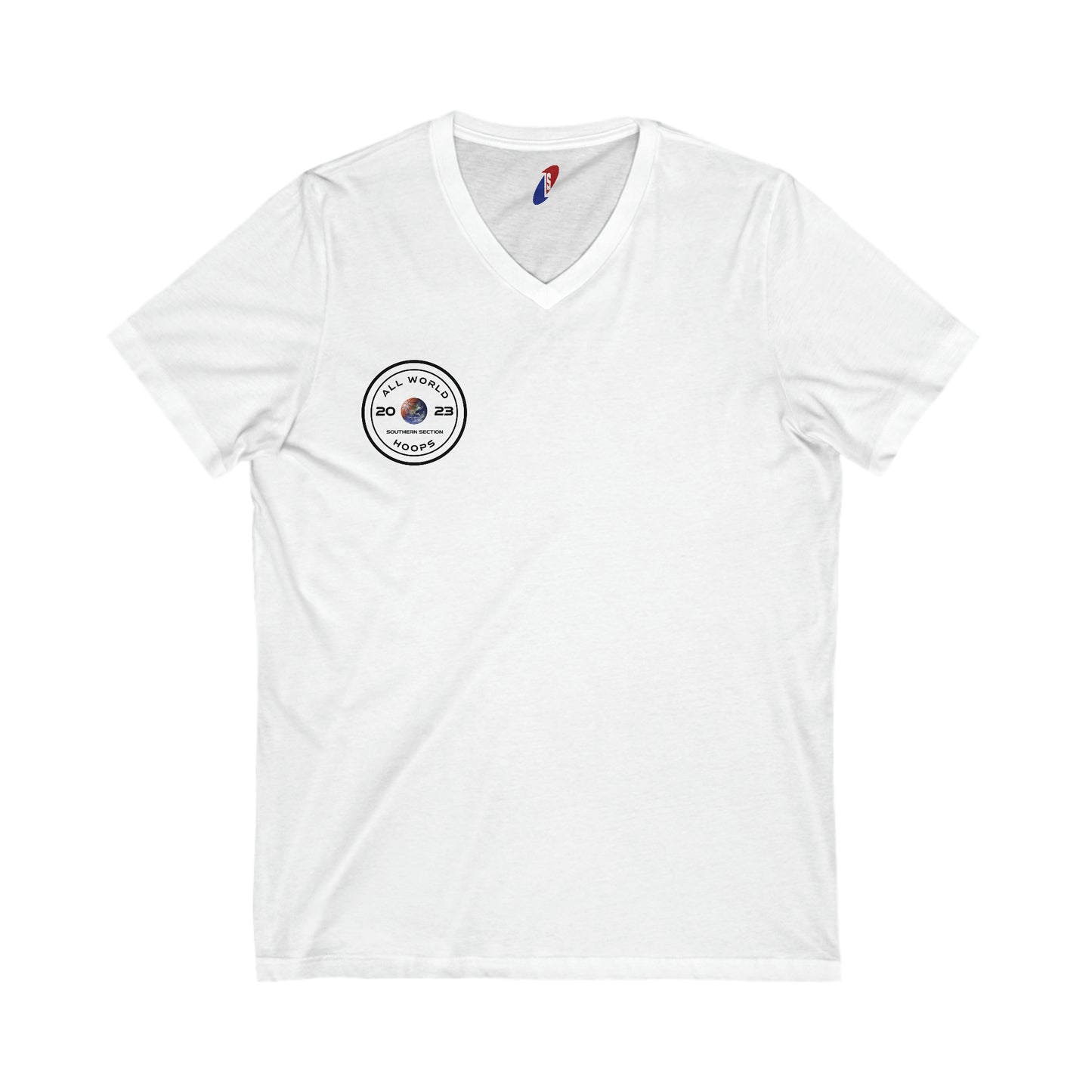 All World HOOPS Unisex Short Sleeve V-Neck Tee