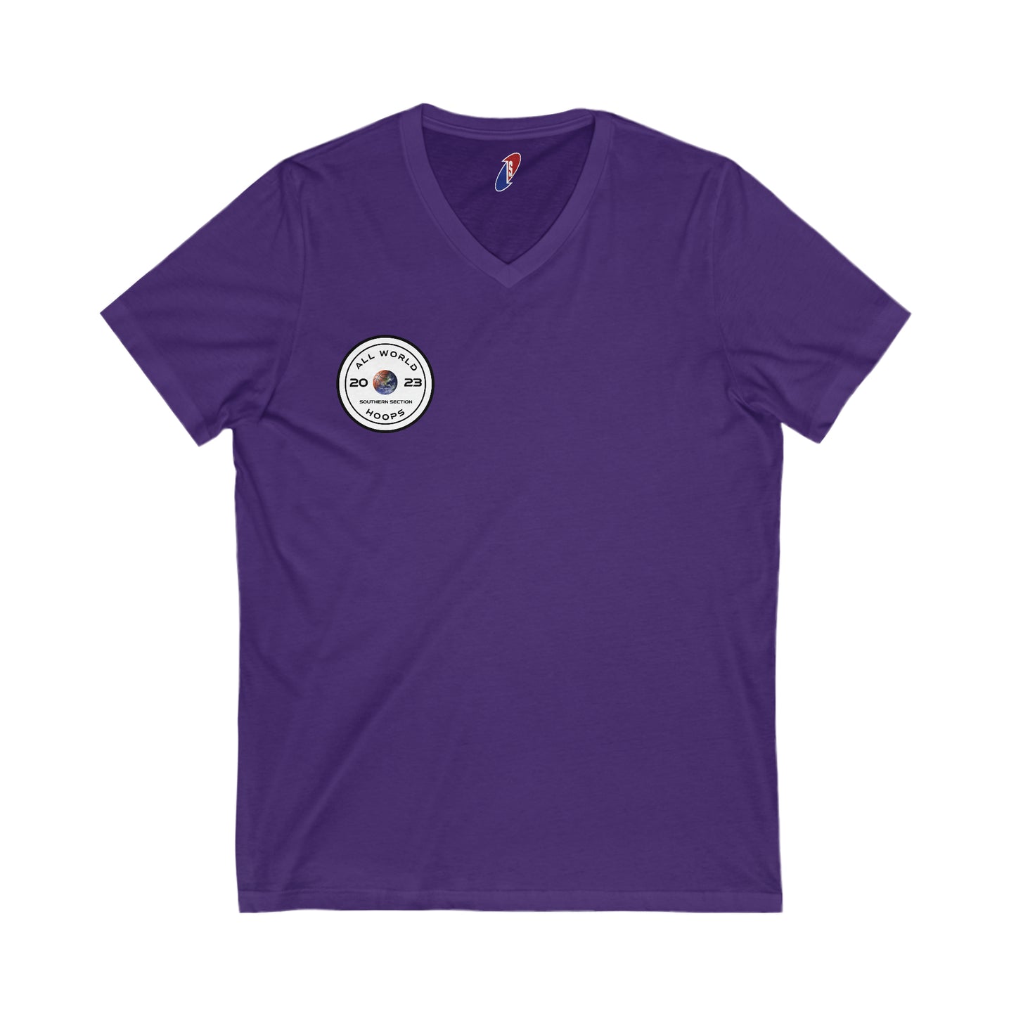 All World HOOPS Unisex Short Sleeve V-Neck Tee