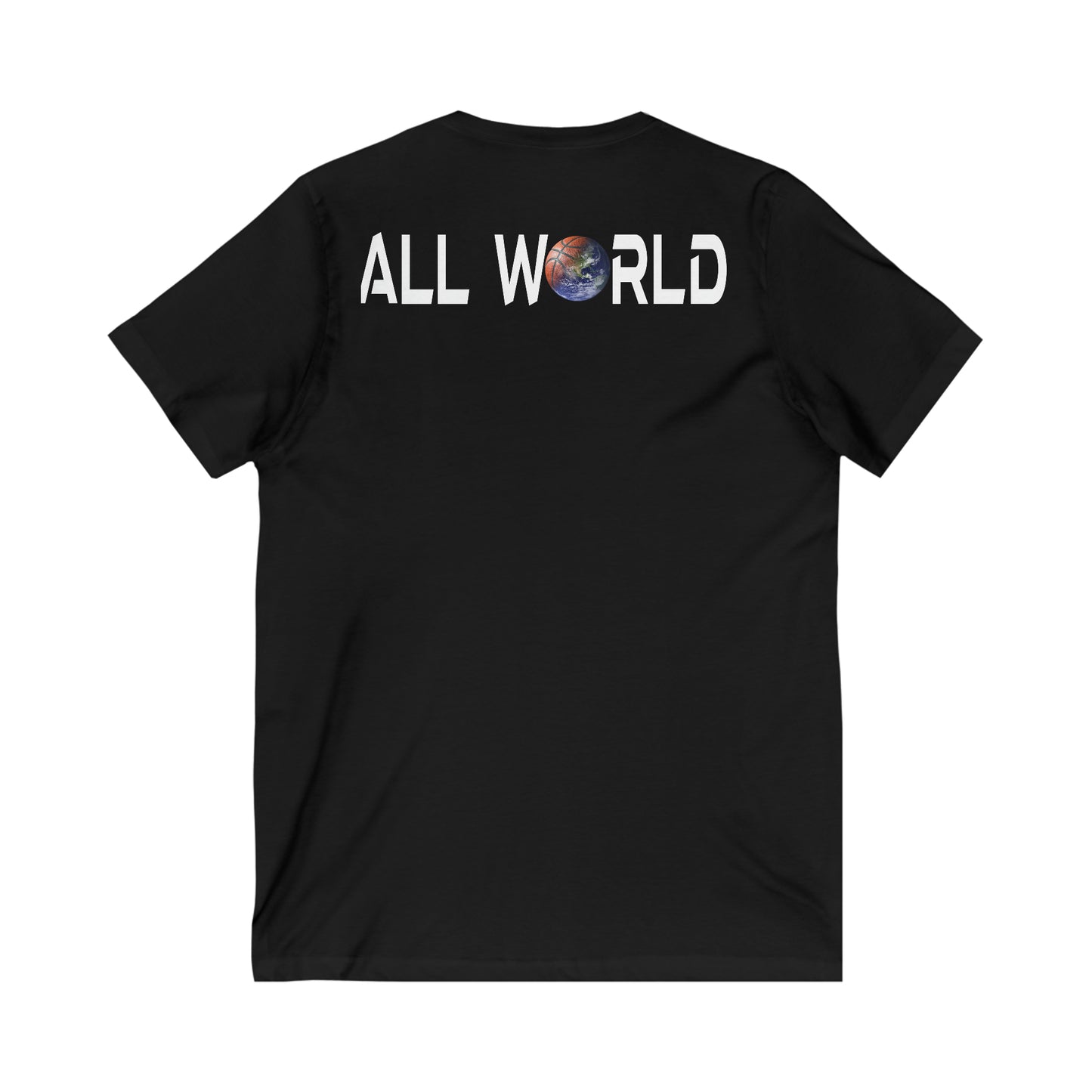 All World HOOPS Unisex Short Sleeve V-Neck Tee