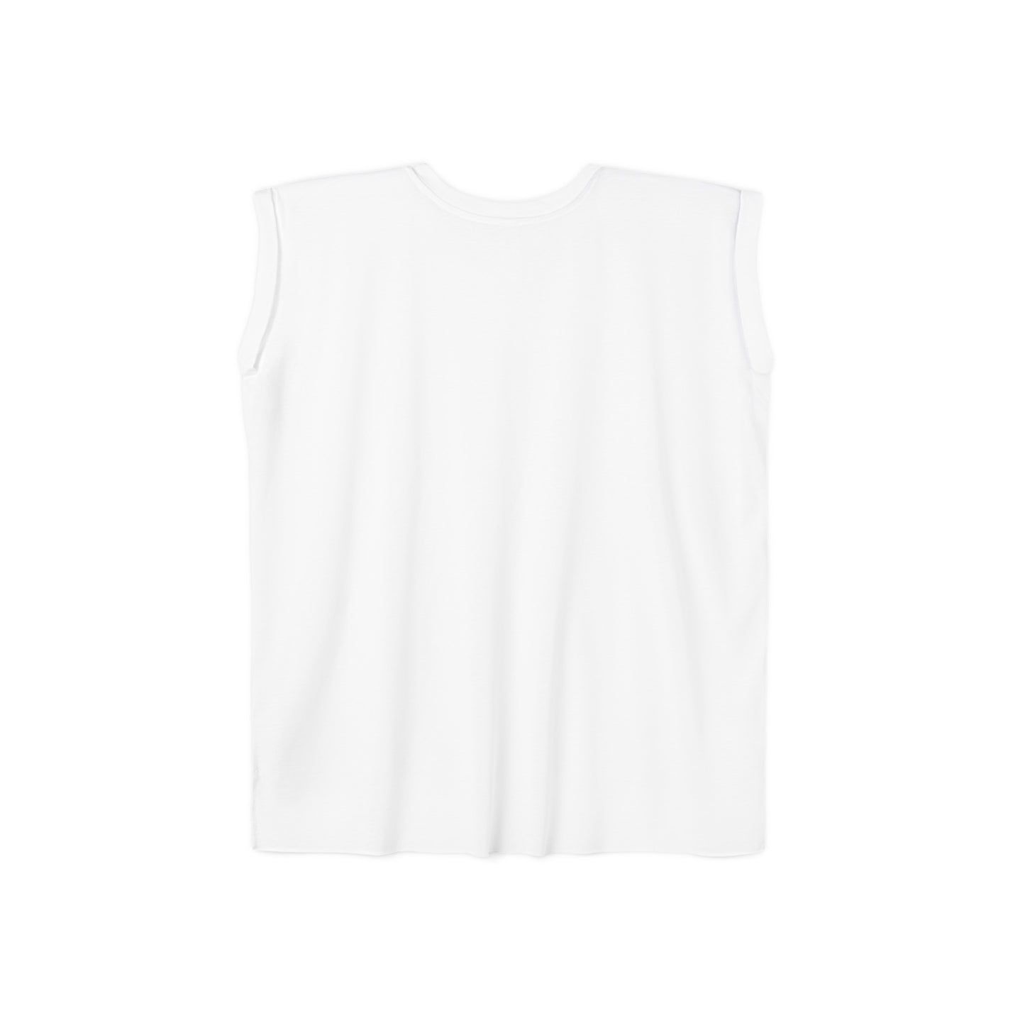 Flowy Rolled Cuffs Muscle Tee