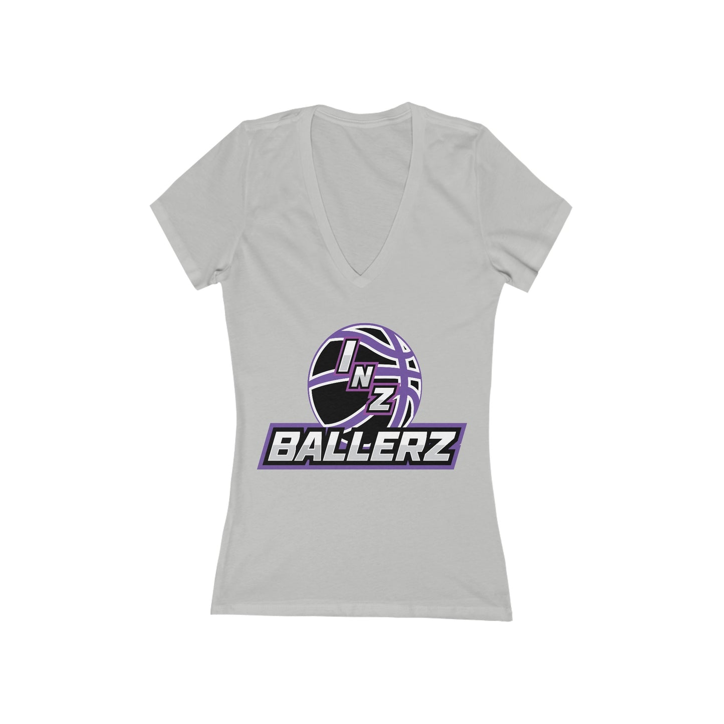 Women's Jersey Short Sleeve Deep V-Neck Tee