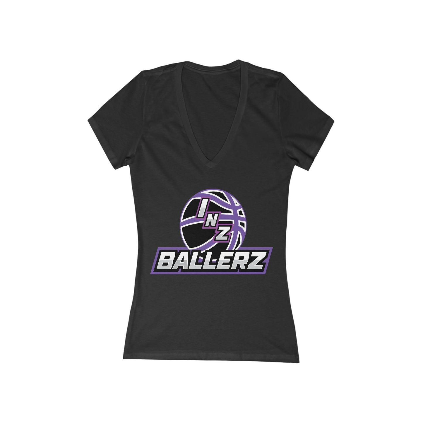 Women's Jersey Short Sleeve Deep V-Neck Tee