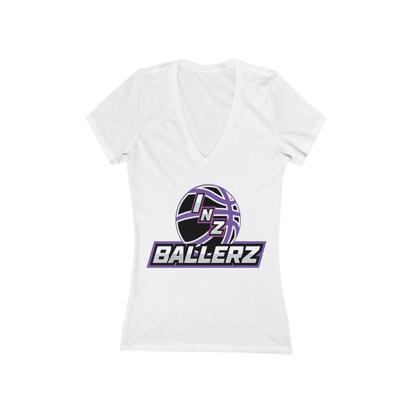Women's Jersey Short Sleeve Deep V-Neck Tee