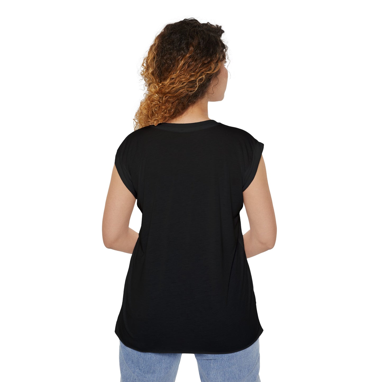 Women’s STAMPEDE Flowy Rolled Cuffs Muscle Tee