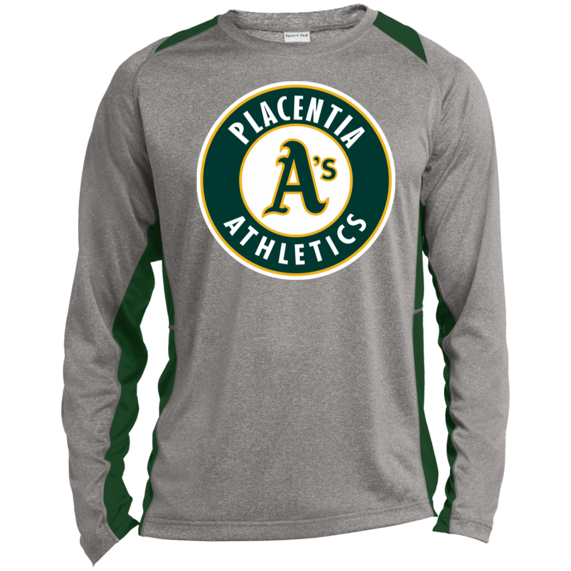 Long Sleeve Heather Colorblock Performance Tee