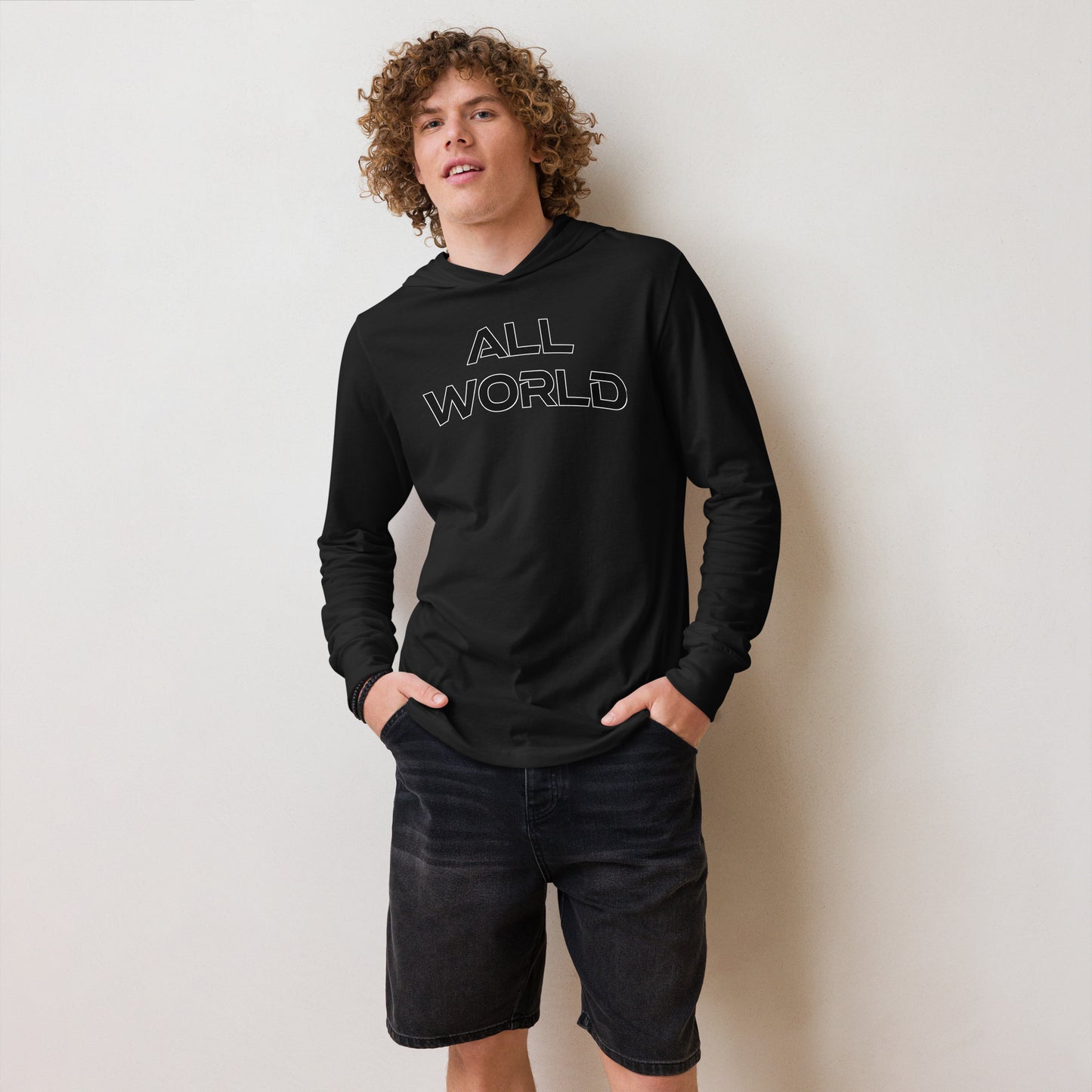 All World Men's Hooded long-sleeve tee