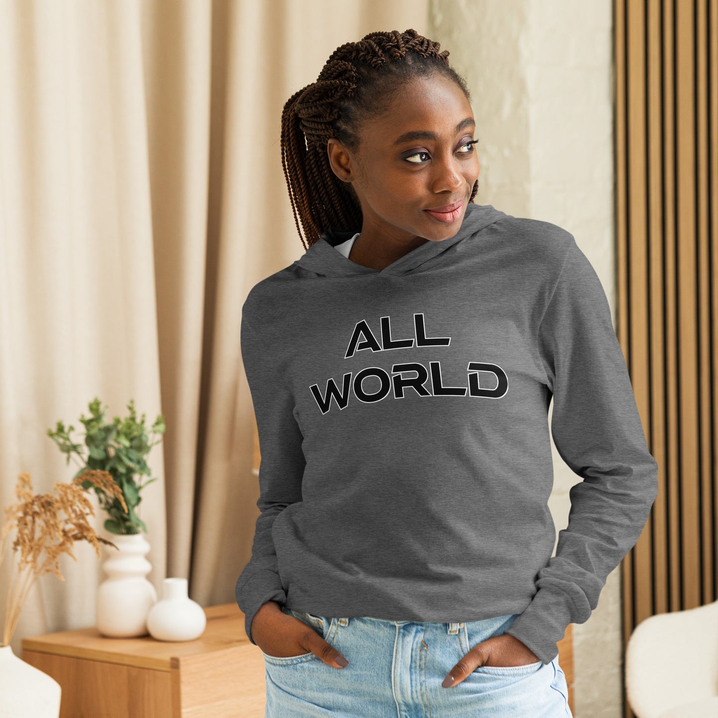 All World Men's Hooded long-sleeve tee