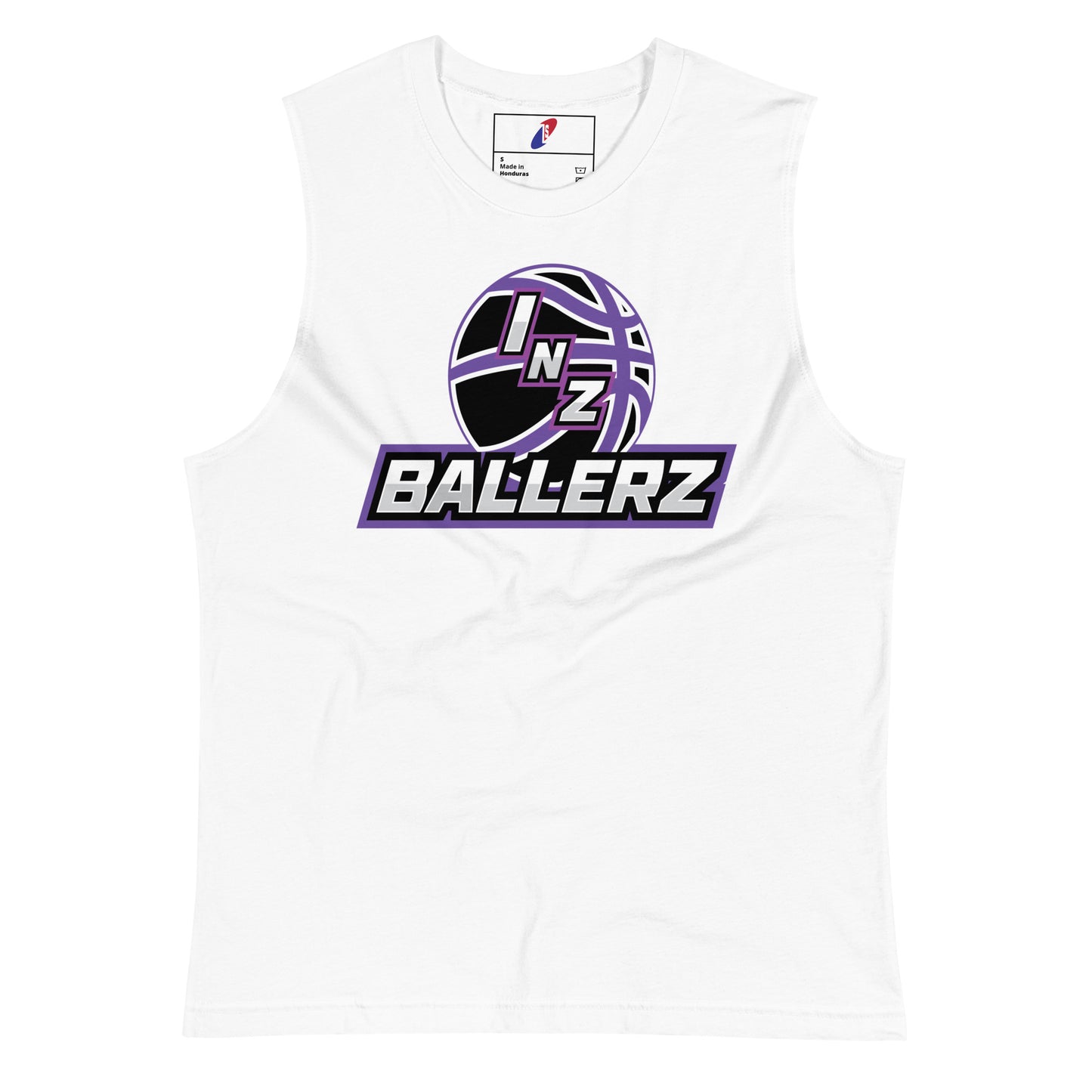 Unisex INZ Ballerz Muscle Shirt (Purple)