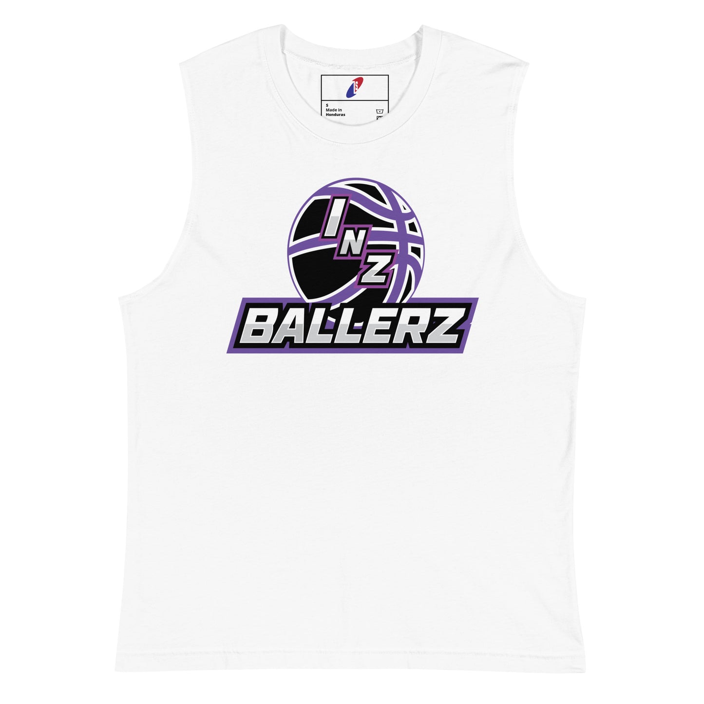 Unisex INZ Ballerz Muscle Shirt (Purple)