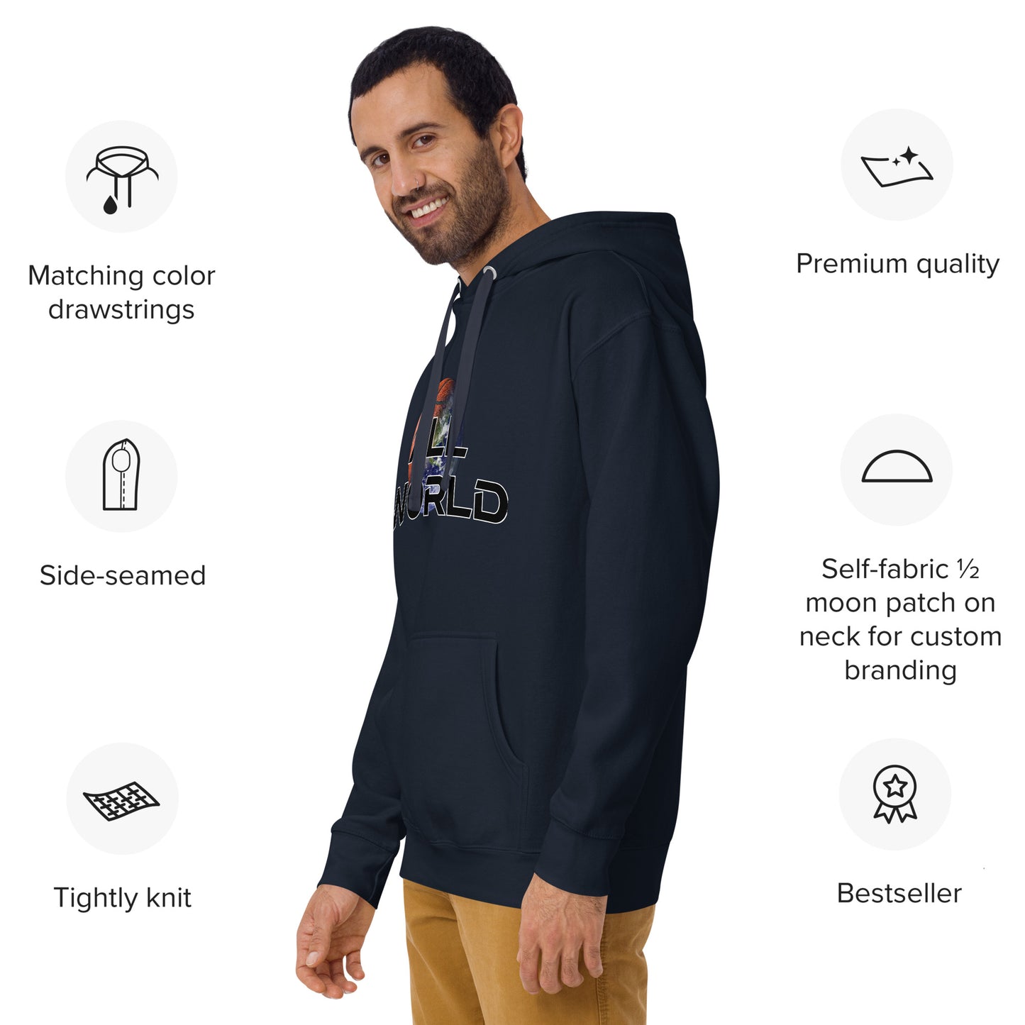 All World Basketball Hoodie