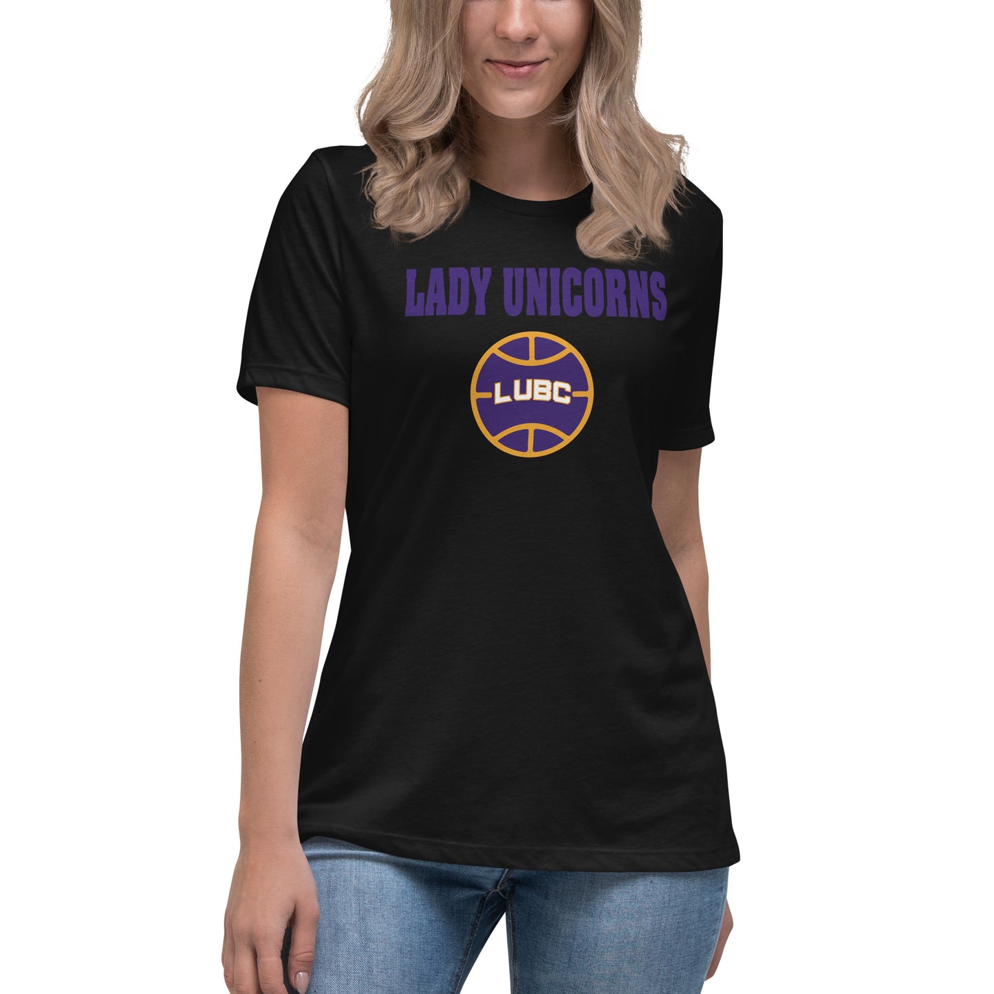 Women's Relaxed Lady Unicorn T-Shirt