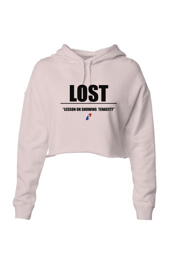 Lightweight Crop" LOST" Hoodie