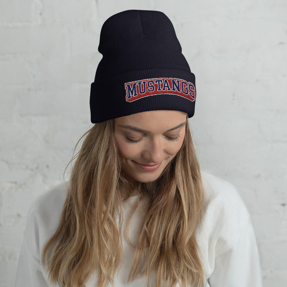 Mustangs Cuffed Beanie