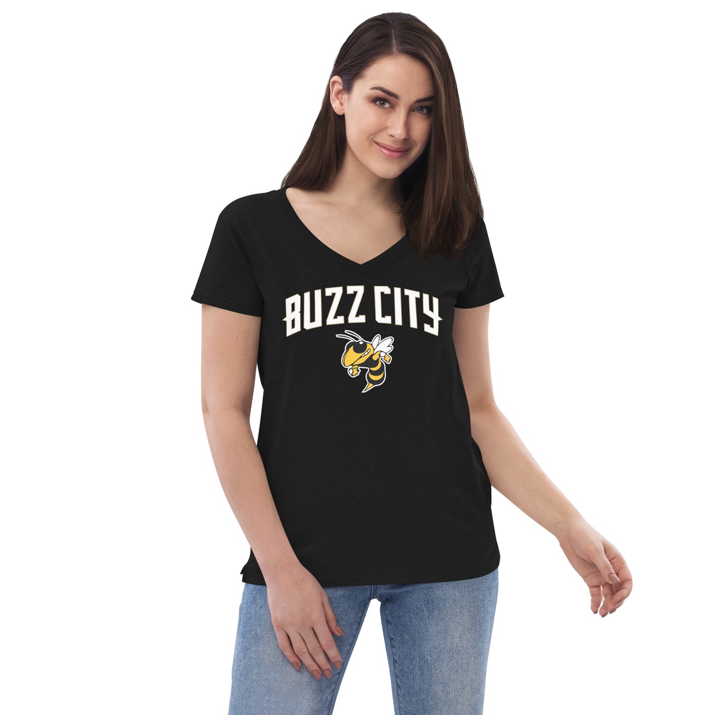 Buzz City Women’s V-neck t-shirt