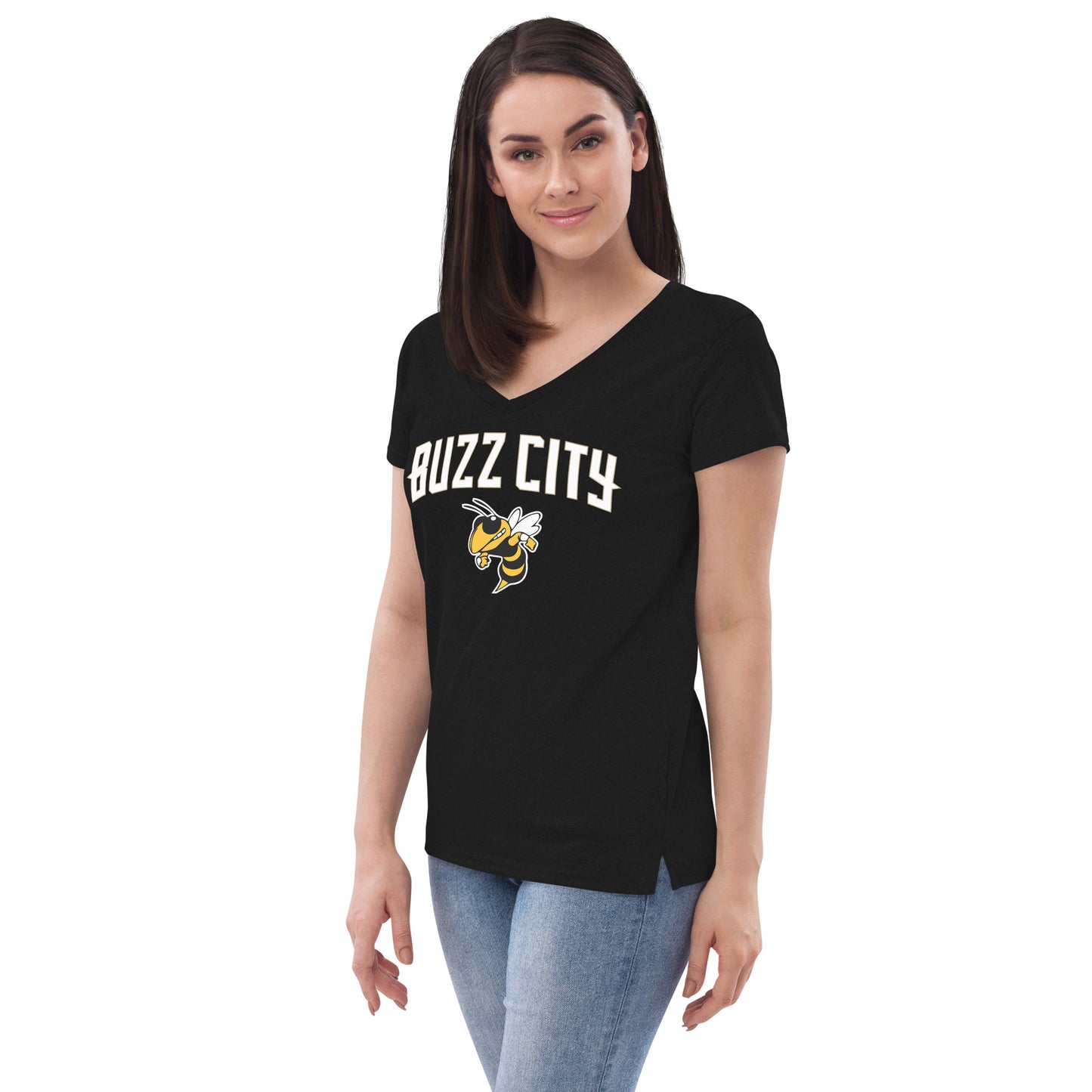 Buzz City Women’s V-neck t-shirt
