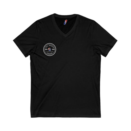 All World HOOPS Unisex Short Sleeve V-Neck Tee