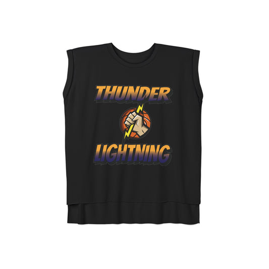 Women’s Flowy Rolled Cuffs Muscle Tee