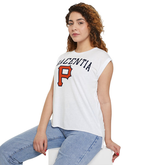 Women’s Flowy Rolled Cuffs Muscle Tee