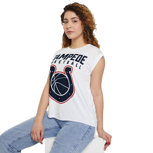 Women’s STAMPEDE Flowy Rolled Cuffs Muscle Tee