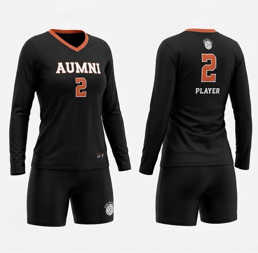 Long Sleeve Volleyball shirt (Black)
