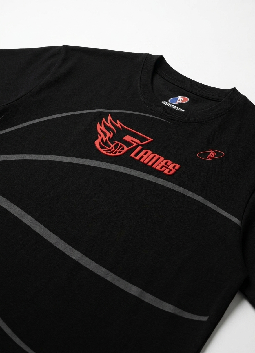 FLAMES (RAISED PRINT)