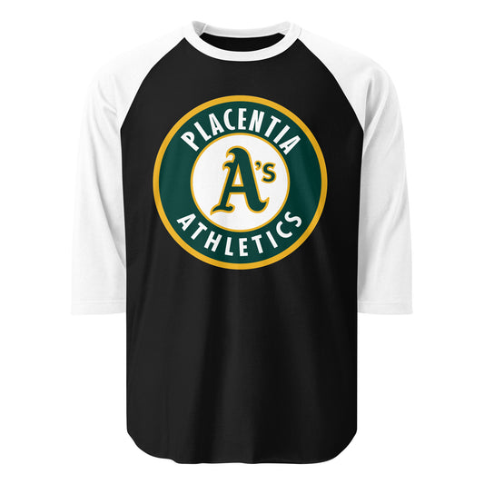 3/4 sleeve raglan shirt