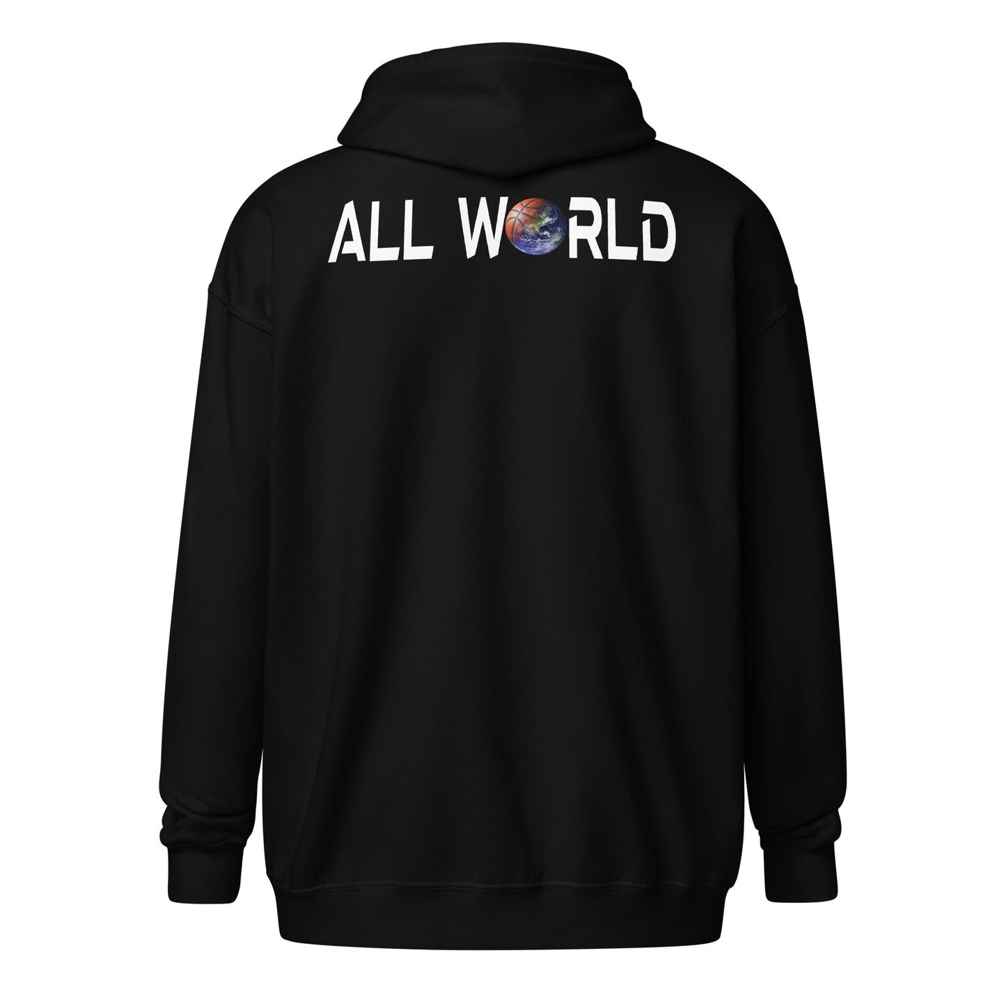 ALL WORLD HOOPS Unisex heavy blend zip hoodie