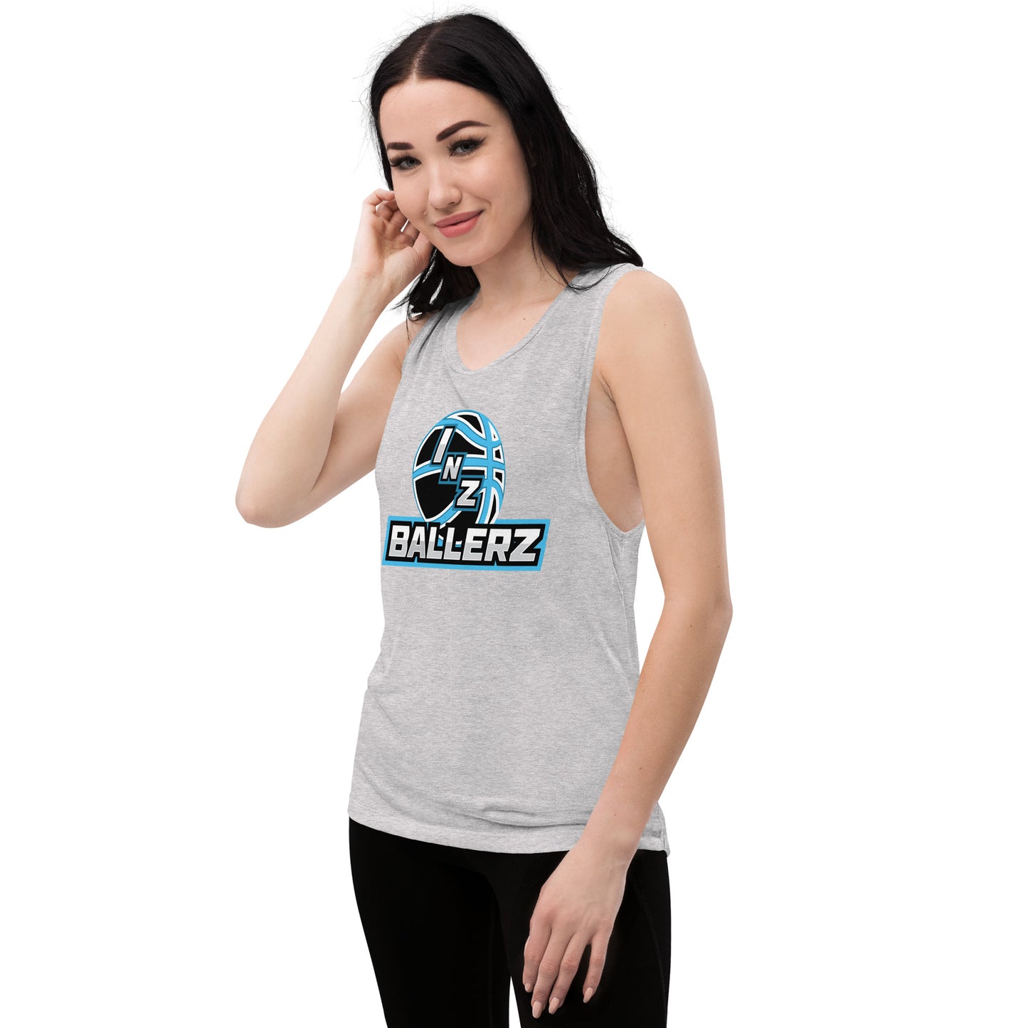 Ladies’ INZ Ballerz Muscle Tank (Blue)
