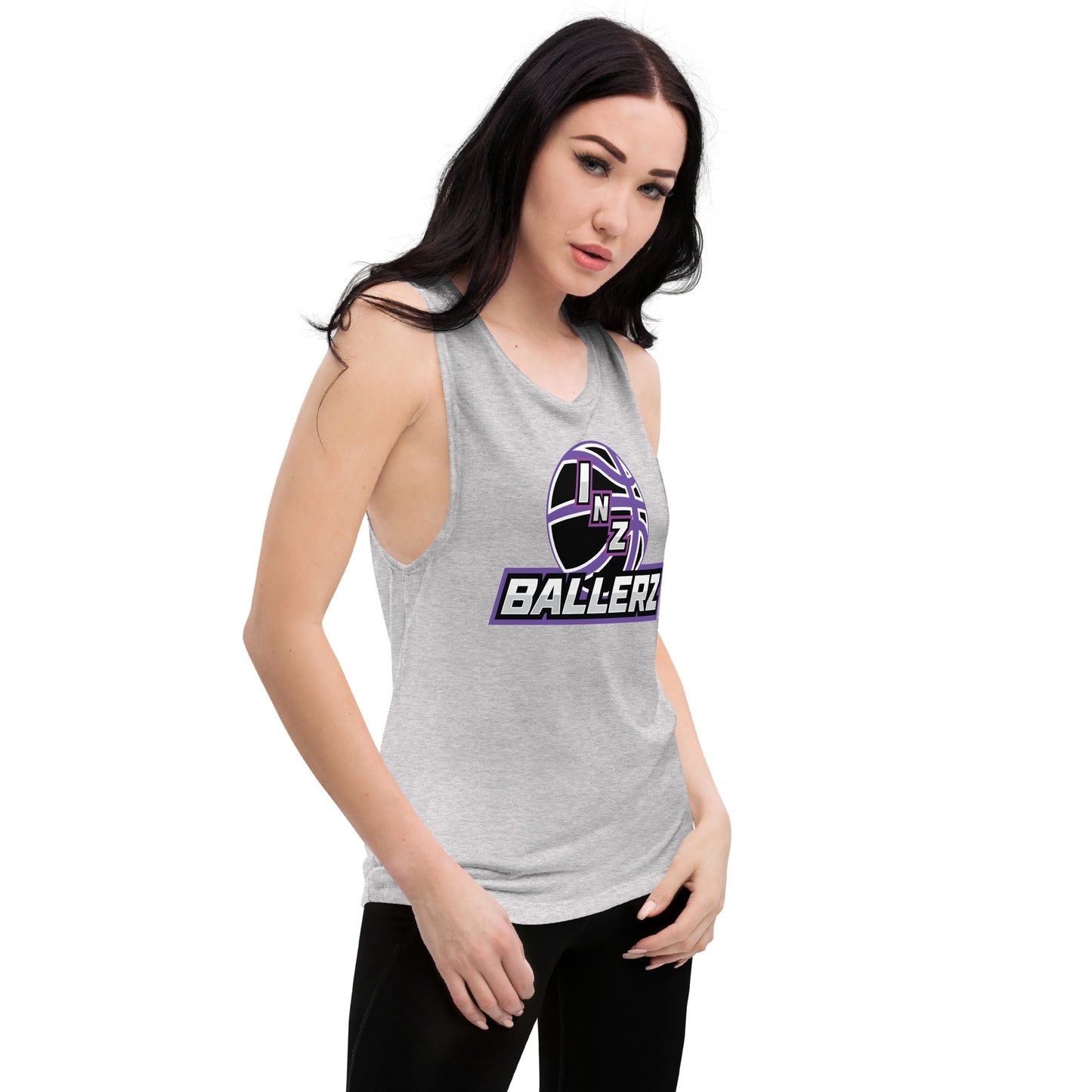 Ladies’ INZ Ballerz Muscle Tank (Purple)