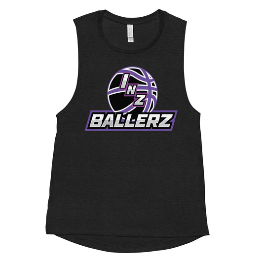 Ladies’ INZ Ballerz Muscle Tank (Purple)