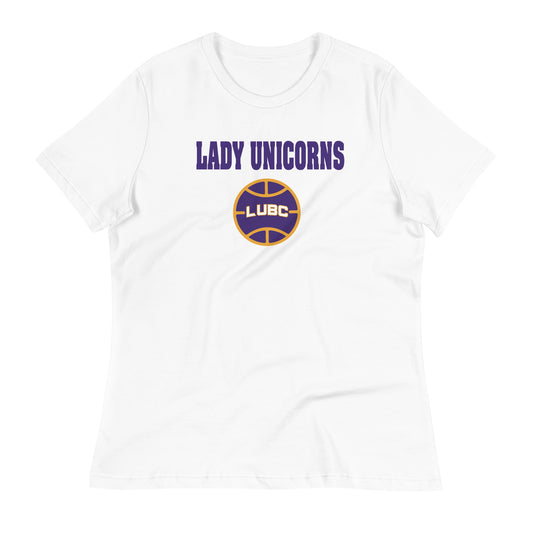 Women's Relaxed Lady Unicorn T-Shirt