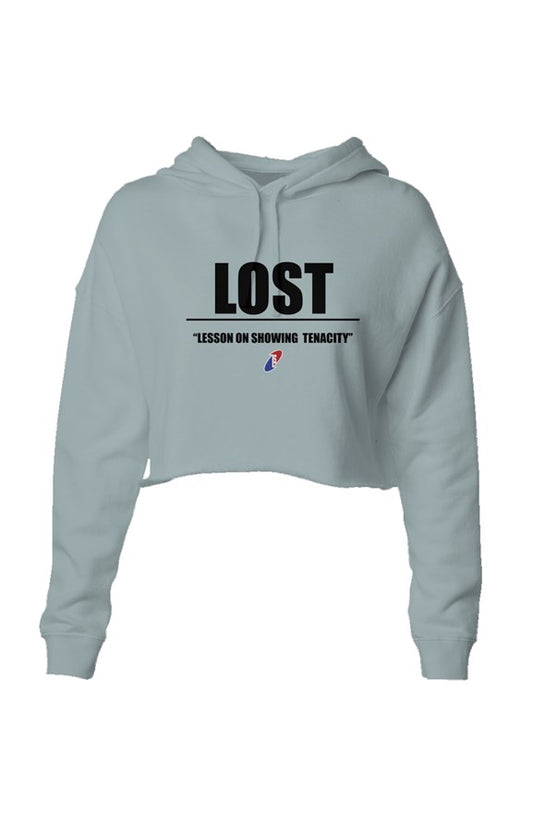 Lightweight Crop "LOST" Hoodie